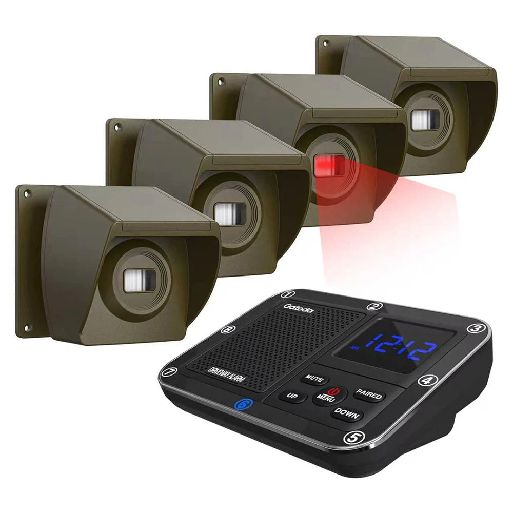 XY Solar Wireless Infrared Alarm 800M Long Range Outdoor Burglar Sensor Weatherproof Home Security System