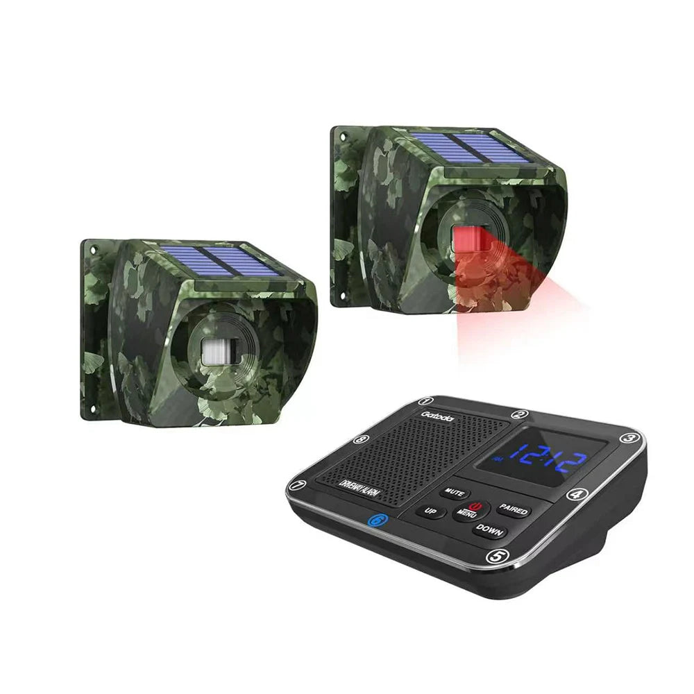 XY Solar Wireless Infrared Alarm 800M Long Range Outdoor Burglar Sensor Weatherproof Home Security System